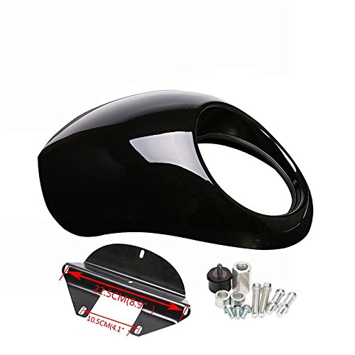 Oda Motorcycle Fairing Motorcycle Front Headlight Cowl Fairing Retro Mask for Harley Sportster Dyna 883 - Thumbnail 7