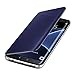 Hovisi Luxurious Shiny Flip Case Cover Samsung Galaxy S6 Edge Plus (Darkblue)