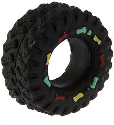 1Pc Animal Sounds Tire Balls Sound Rubber Tire Shape Dog Toy