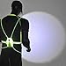 RABOW LED Reflective Vest USB Rechargeable for Running Cycling Walking with Multicolored Fiber Optics, Night Safety Gear, Size Adjustable for Men and Women