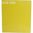 2pcs G10 FR4 Sheet Fiberglass Panel, 3D Printer Build Surface Plate Semi-Flexible Sheet, 300x335x1.5mm Yellow