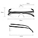 2Pcs Plastic Glasses 1.6X Magnifying Presbyopic Eyewear Makes Everything Bigger and Clearer