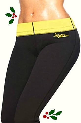 Hot Slimming Sauna Shaper Pants for Women and Men by Gemstar Survival Increase Body Heat, Detox, Fat Burner, Fast Weight Loss, Anti-cellulite, Ideal Figure, Daily Wear for Best Results, Neoprene Black