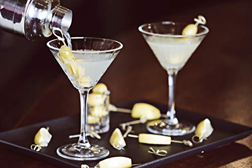 Vallyand Martini-Gläser-Set – Kristall-Cocktailgläser, 2 Stück, mit gratis Schnapsglas und Luxus-Geschenkbox – Martini… – Bild 4