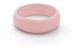 AERA Silicone Wedding Ring Band for Women - Thin, Breathable, Classic Design Rubber Ring (Size 4-9)