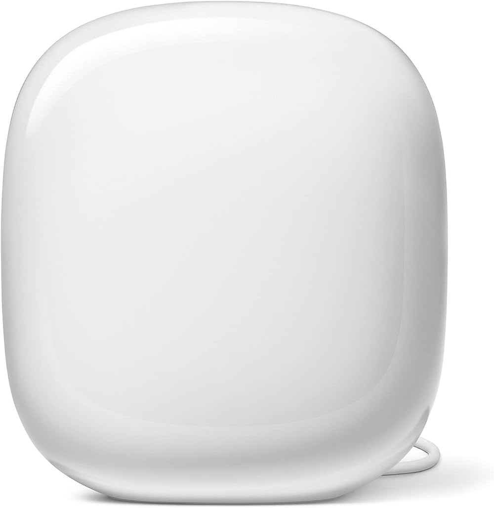 Google Wifi Pro Wi-Fi 6E Mesh Router Snow 1 Pack Fast Whole Home Coverage