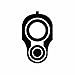 (2x) M1911 Barrell - Black - Sticker - Decal - Die Cut