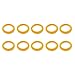 RECAPS 10PCS 20mm Silicone Replacement Ring Yellow Color Compatible with Nespresso Stainless Steel Plastic Refillable Reusable Capsule