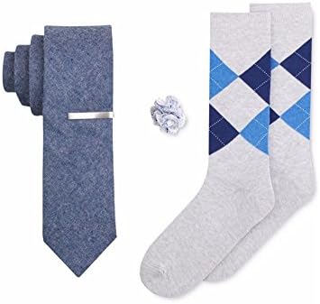 Four in Hand Lincoln Tie Box Set (Yacht Blue)