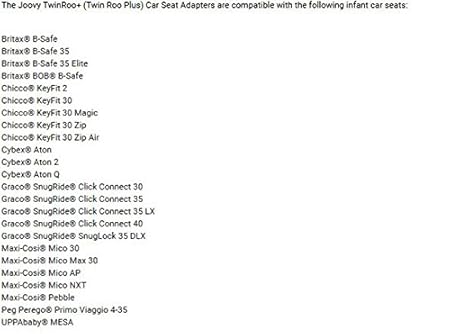joovy twin roo graco adapter