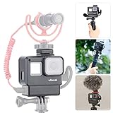 ULANZI V2 Multifunctional Vlogging Case w Cold Shoe Mount for Microphone LED Video Light,Wire Connectable Frame Housing Shell Mount Cage for Gopro Hero 7 6 5 Action Camera Video Vlog Creator Setup