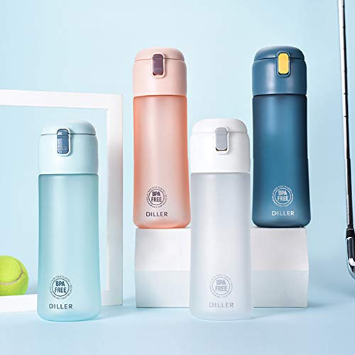 Large 22 oz Scrub Sports Water Bottle, Leak Proof BPA Free Food Grade Tritan Plastic Click Open Water Bottle for Outdoor Cycling Hiking Camping Travel