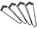 Hairpin Legs 16 Inch - Set of 4 Black Heavy Duty Steel Coffee Table Hair Pin Legs