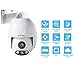 SV3C 1080P PTZ IP POE Camera Security Outdoor Pan Tilt Zoom (4xOptical Zoom) Speed Dome, ProHD 165FT Night Vision with Sony CMOS Sensor, H.265 Onvif Motion Detection