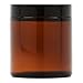 Medium Amber Glass Storage Jar with Air-Tight Lid