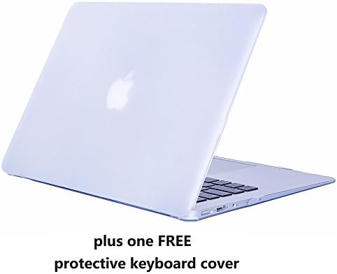 MacBook Air 13 Case Cover – Treasure21 Slim fit Smart protection Soft rubber coating Smooth better grip Hard case shell cover for Macbook Air 13 A1369 A1466 (Frost Clear)