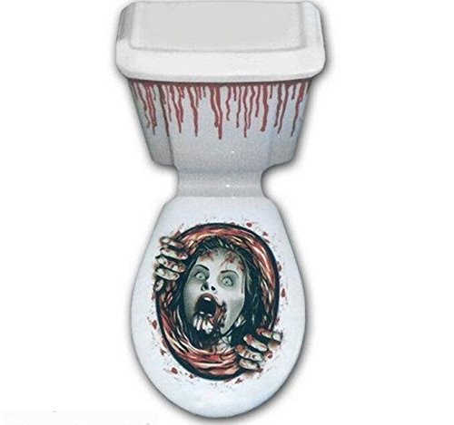 Halloween Toilet Seat Grabber Stickers Temporary Transfer Party Decorations