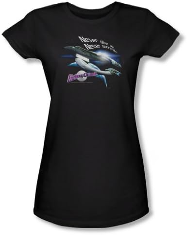Galaxy Quest - Womens Never Surrender T-Shirt In Black, X-Large, Black