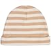 Niteo Organic Cotton Baby Caps, Luxuriously-Soft, All Natural, Dye-Free, 3-Pack, Solid/Stripes, 6M