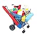 Seina All-Terrain Beach Cart Wheeler with Big Wheels for Sand | All Terrain Cart, Wide Wheels, Cart for Beach, Beach Caddy, Beach Trolley, Large, Para la Playa, Sand Cart, Collapsable, Compact, | Blue
