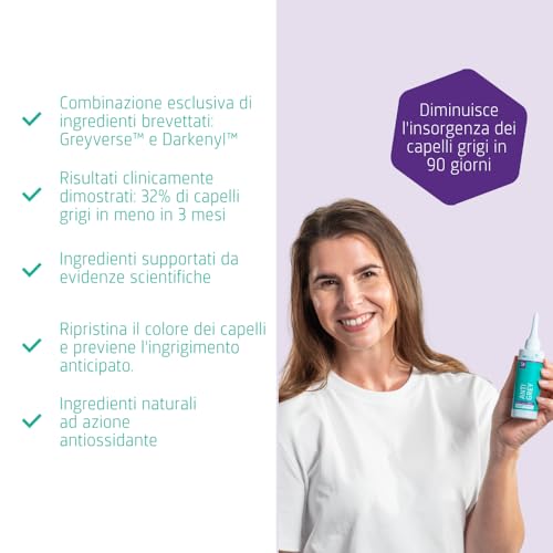 Neofollics Anti Grey Hair Serum - 90ml - Decreases the appearance of grey hair in 90 days - Restores natural hair colour - Nourishes the scalp