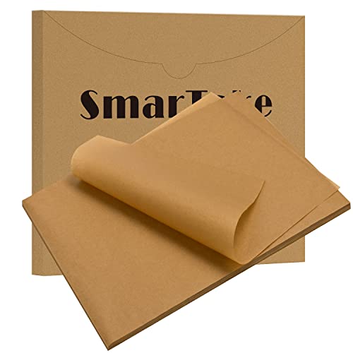 SMARTAKE 200 Pcs Parchment Paper Baking Sheets, 17x26 Inches NonStick
