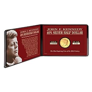 Silver-JFK-Half-Dollar-Coin-Layered-in-Pure-Gold
