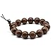 Zen Dear Unisex Natural Silkwood Tibetan Buddhism Meditation Prayer Bead Necklace Japa Mala Beads Bracelets (15mm x 15 Beads)