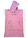 COR Surf Poncho Changing Towel Robe with Hood and Front Pocket for Kids, Doubles Up As Beach Towel and Blanket, Made of Quick Dry Microfiber, Fits Ages 3-8 Years Old (Pink, one Size fits Most)