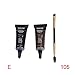 Binmer(TM) 2pc Brown Waterproof Tint Eyebrow Henna With Mascara Eyebrows Paint Brush Beauty (E)