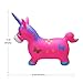 Welliboom Unicorn Hopper Kit, Pump Included, Inflatable Jumping Unicorn, Space Hopper, Ride-on Bouncy Unicorn Horse Hopper, Sit and Bounce, 3-Colors Available (Rose)