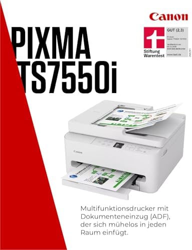 PIXMA TS7550i WLAN-Multifunktions-Tintenstrahldrucker, Farbdruck, ADF