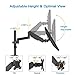 Monitor Mount Stand – Adjustable Single Arm Desk Vesa Mount with Clamp, Grommet Base, HDMI Cable for LCD LED Screens Up to 32 Inch, Gas Spring Articulating Full Motion Arm Holds 3.3 to 17.6Lbsthumb 3