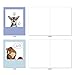 The Best Card Company - 10 Blank Dog Cards Assorted (4 x 5.12 Inch) - Adorable Boxed Animal Note Cards for All Occasions - Dogs & Doodles M6582OCB