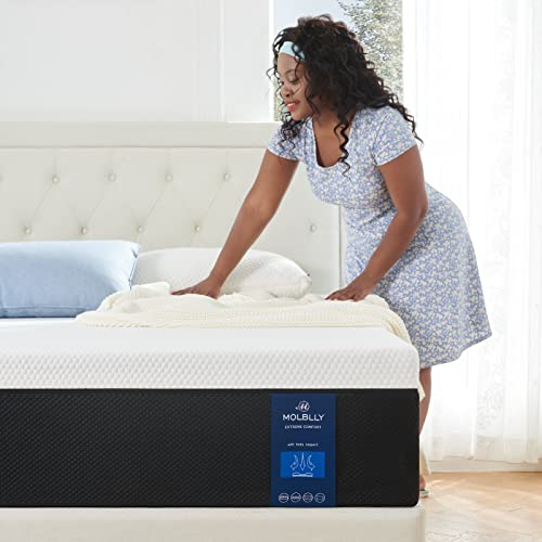 Molblly Queen Mattresses, 10 Inch Premium CoolingGel Memory Foam