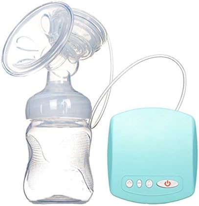 Smilelve Single Electric Breast Pump Portable &amp; Comfortable Massage Silicone BPA Free Breastpump - USB Powered, Ultra-Light, Ideal for Travel (Blue)