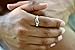 Mother's Ring 1 Birthstone: Personalized Sterling Silver Mom's Family Ring. One Solitaire Swarovski Stone Crystal-Mother's Day, Christmas