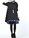 Mordenmiss Women's Flared Layers Dress Hi-Low Ruffle Hem Tunic Top XXL Black