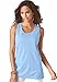 Roamans Women's Plus Size Scoop Neck Tank