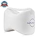 NATUMAX Knee Pillow for Side Sleepers - Sciatica Pain Relief - Back Pain, Leg Pain, Pregnancy, Hip and Joint Pain Memory Foam Leg Pillow + Free Sleep Mask and Ear Plugs - White