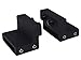 TMS TSQ09-Dark Black American Country Style Barn Wood Sliding Door Hardware Track Set