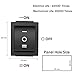 MUZHI Rocker Boat Switch, 12 Pcs DPDT 6 Pins Switch Snap, AC 20A/250V 15A/125V, 3 Position ON/Off/ON Mini Boat Rocker Switch Toggle for Car Auto Boat (Black)