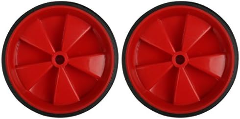 Herbalcandybox 1 Pair 4.33 Inch Kids Bicycle Training Replacement Wheels for 12-20 Inch Kids Bike, Red