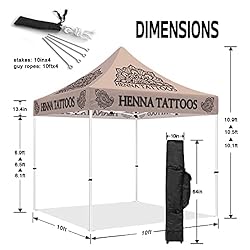 Pop Up Canopy Tent for Henna Tattoos