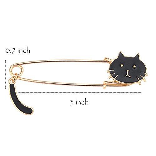 Cat Brooch Pin for Women Girls Vintage Anime Animal Pack Good Luck Lucky Cute Cartoon Brooch Lapel Badge Children Kawaii