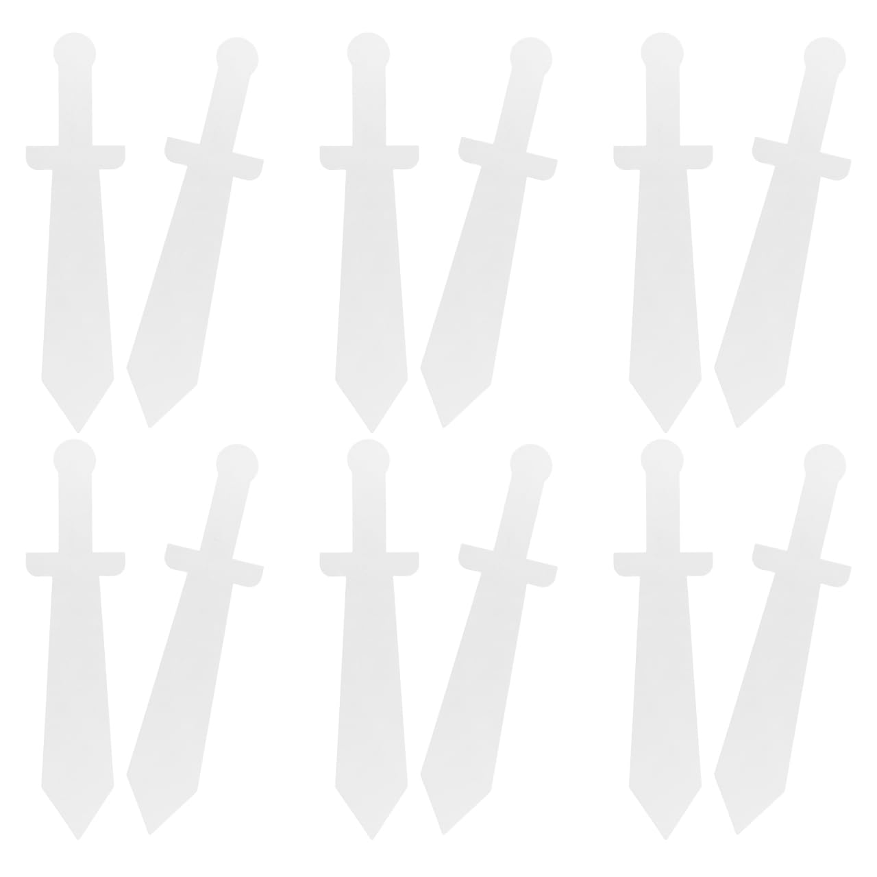 Hemobllo Diy Toy Sword for Kids Lightweight Roman Pirate Sword Set 12Pcs for Pretend Play Knight Costume Role Play Halloween Party Accessories