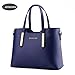 SILI JZOEOEU Women's PU Leather Shoulder Bags Top-Handle Handbag Tote Bag Simple Purse Fashion Cross Body Bag,Royal Blue