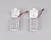 Youcute 2pcs 3.7v 1000mah Official Battery and 1to3 Charger for Udi U842 U818S Rc Quadcopter Drone White Spare Parts