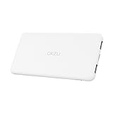 Portable Charger, OKZU 5000mAh Ultra Slim, Lightweight Power Bank,External Battery Pack with USB Type-C Input & Output for iPhone, Samsung, Nexus and More (White)(Type C Cable Not Included)