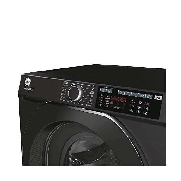 Hoover-H-Wash-500-HW411AMBCB-Freestanding-Washing-Machine-Large-Capacity-10-kg-1400rpm-Black Hoover H-Wash 500 HW411AMBCB Freestanding Washing Machine, Large Capacity, 11kg, 1400rpm, Black, Decibel rating: 50, EU…